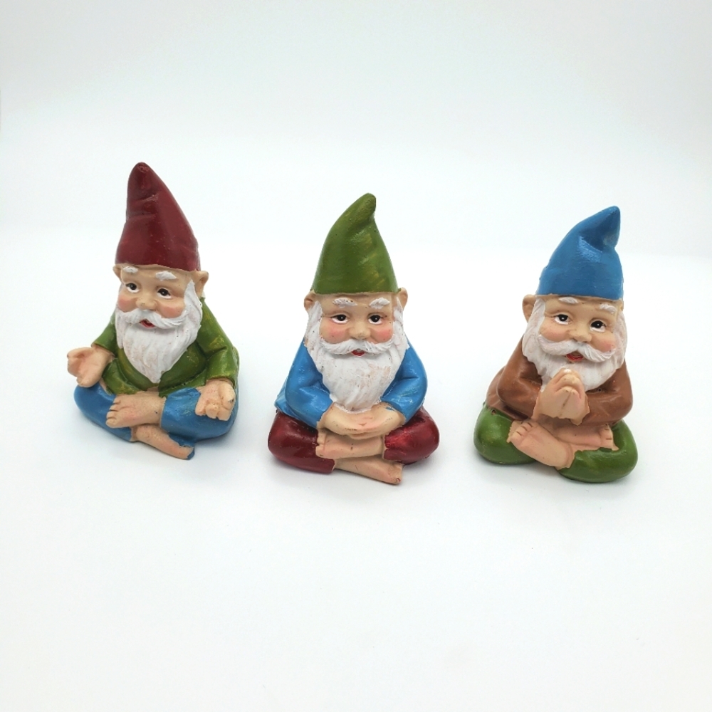 Yoga Gnome Set of 3